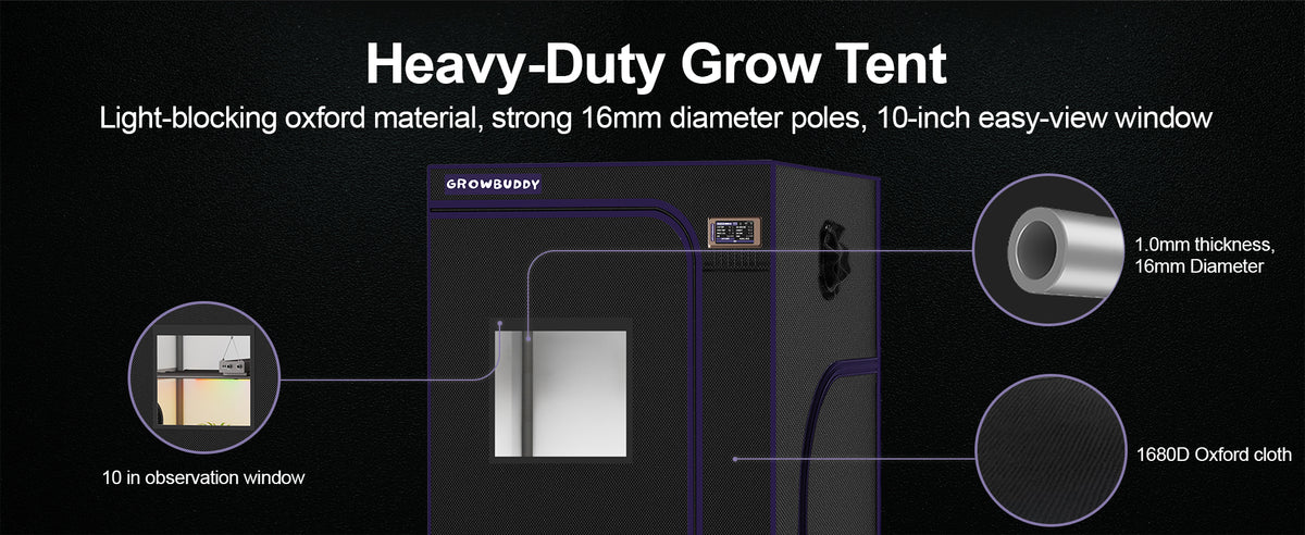 Growbuddy Growtent Komplettset 2x2