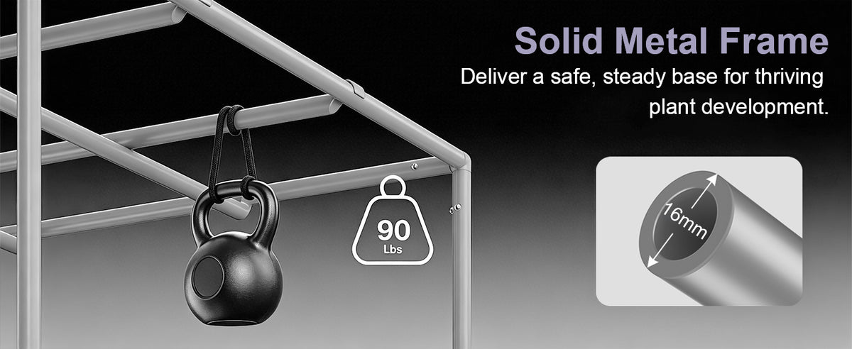 Grow Buddy 24''*24''*48'' (2×2) 1680D Indoor Grow Tent: Hydroponic, Climate Control, Optimal Growth