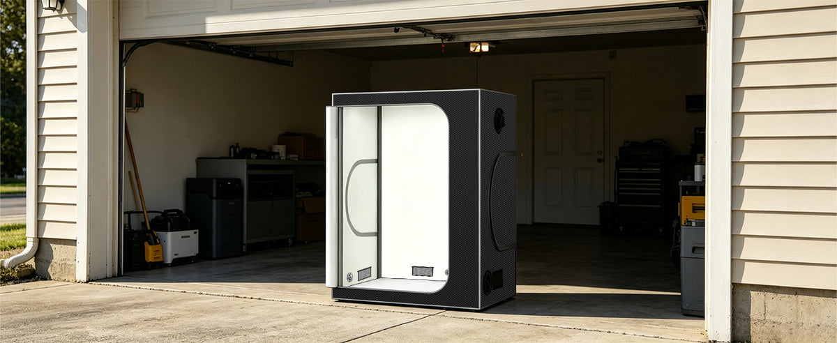 Grow Buddy  48''*48''*80'' (4×4) 1680D Indoor Grow Tent: Hydroponic, Climate Control, Optimal Growth